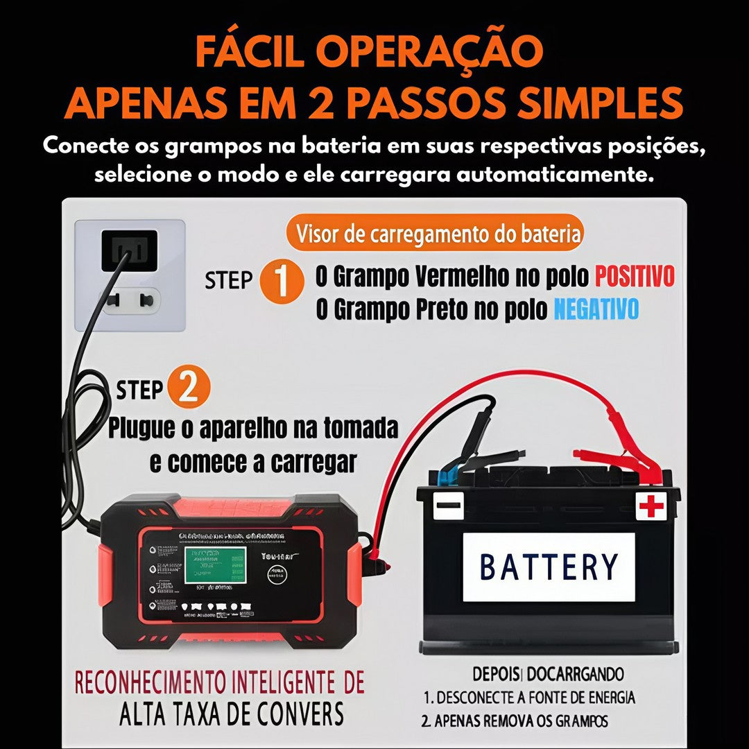AutoCharge Pro™ – Carregador Inteligente Automotivo 12V com Display Digital