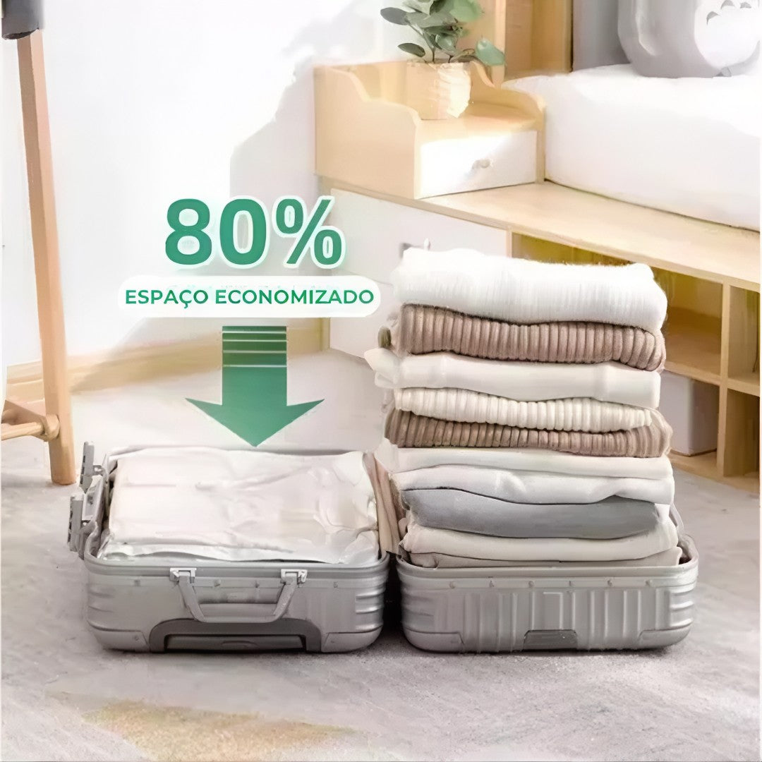 🧳 VacuPack™ – Kit de Sacos a Vácuo com Bomba Manual | Organização Inteligente e Economia de Espaço 💨