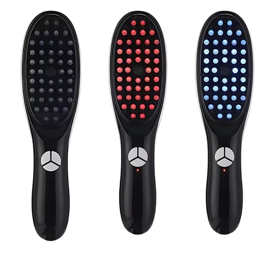 💆♀️ HairThera™ – Escova Massageadora com Laser 4 em 1 para Crescimento Capilar e Tratamento Antiqueda