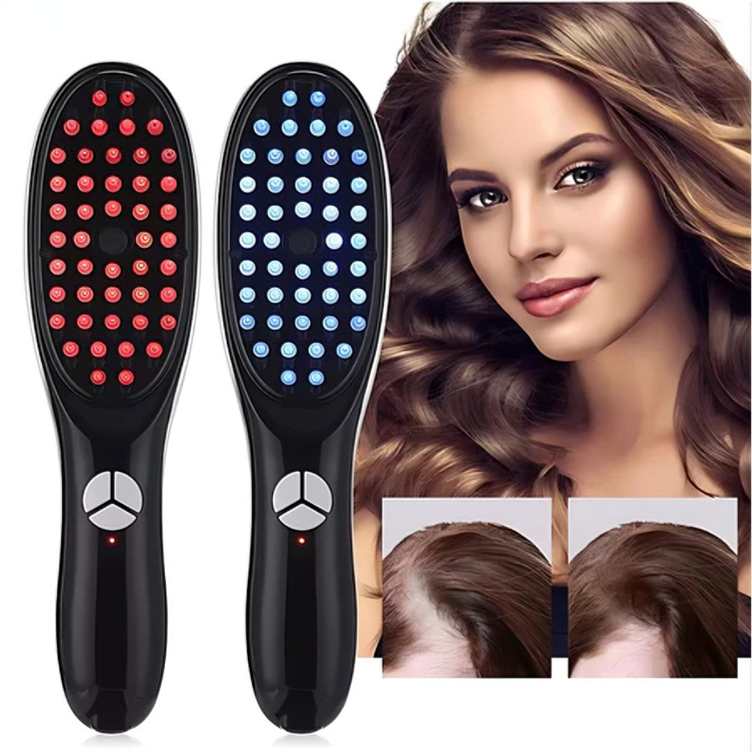 💆♀️ HairThera™ – Escova Massageadora com Laser 4 em 1 para Crescimento Capilar e Tratamento Antiqueda