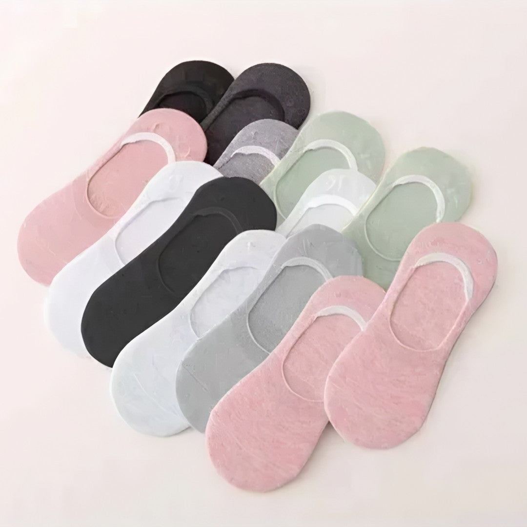 InvisibleFit™ – Kit até 12 Pares de Meias Invisíveis Unissex