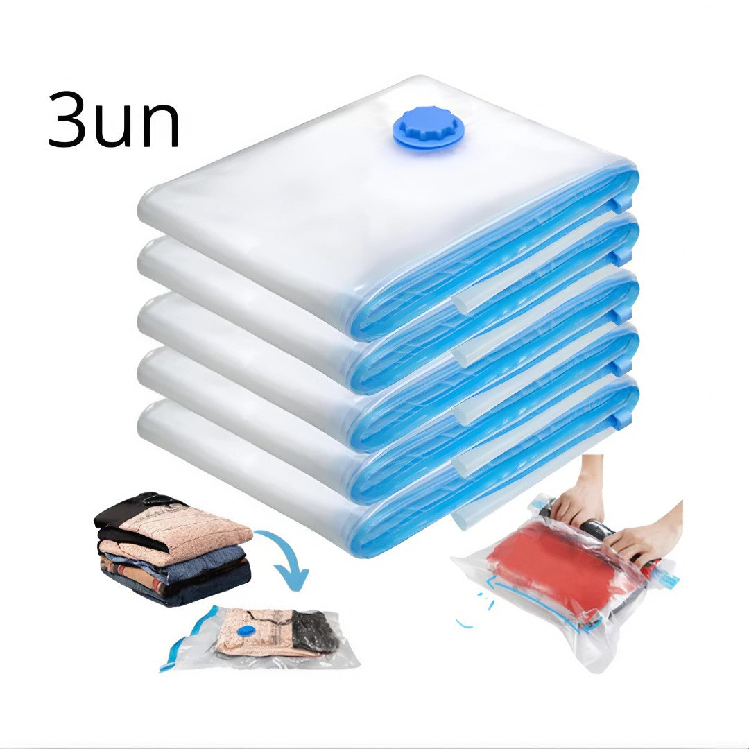 🧳 VacuPack™ – Kit de Sacos a Vácuo com Bomba Manual | Organização Inteligente e Economia de Espaço 💨