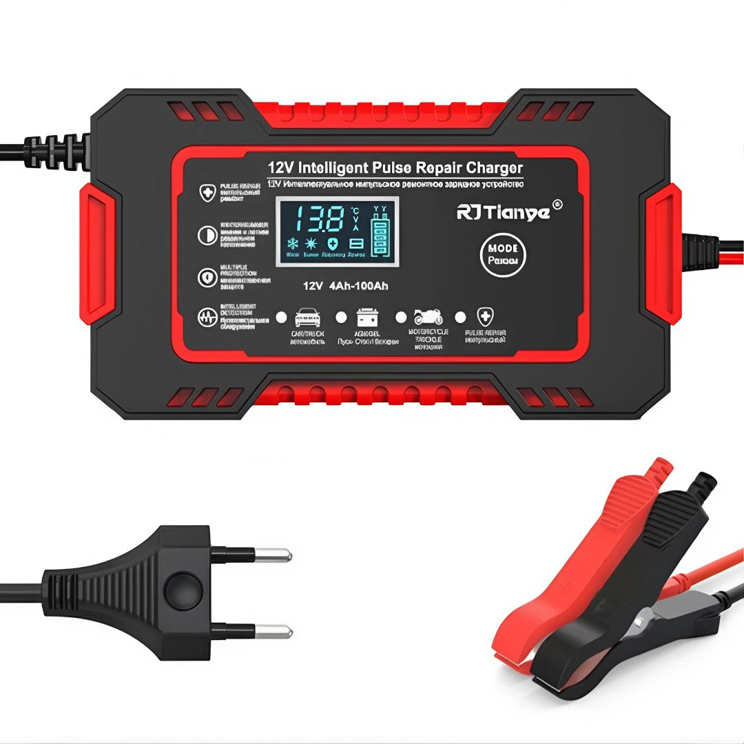 AutoCharge Pro™ – Carregador Inteligente Automotivo 12V com Display Digital