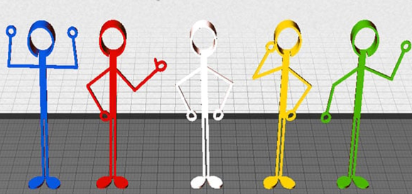 Kit 3 Suportes Escova Personagem Acenando Criativo