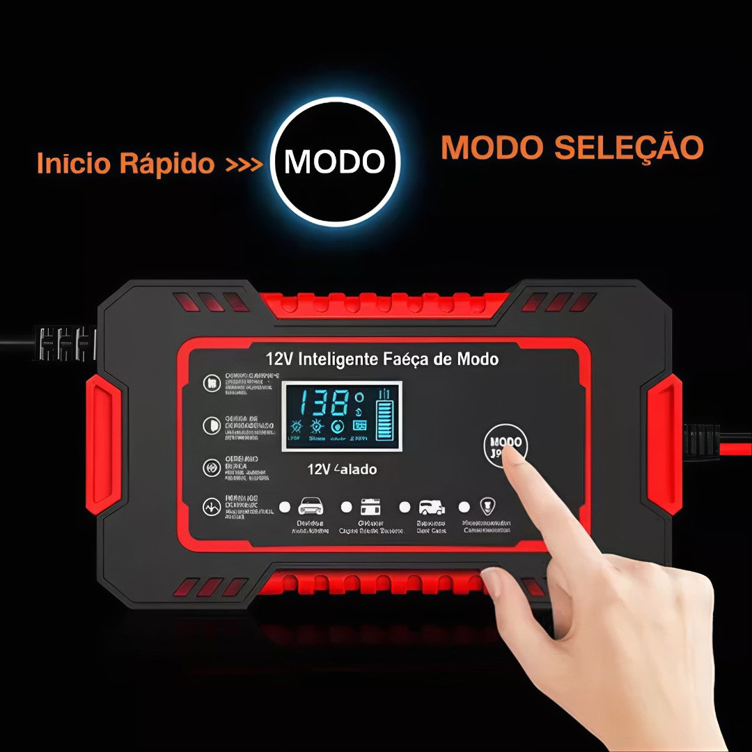 AutoCharge Pro™ – Carregador Inteligente Automotivo 12V com Display Digital