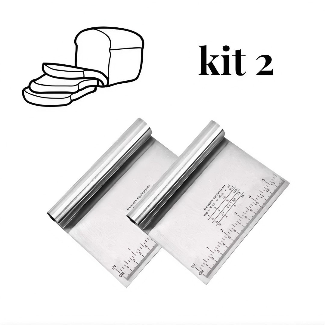 Kit DuoChef™ – 2 Espátulas Profissionais em Inox [30% OFF HOJE] 🔪